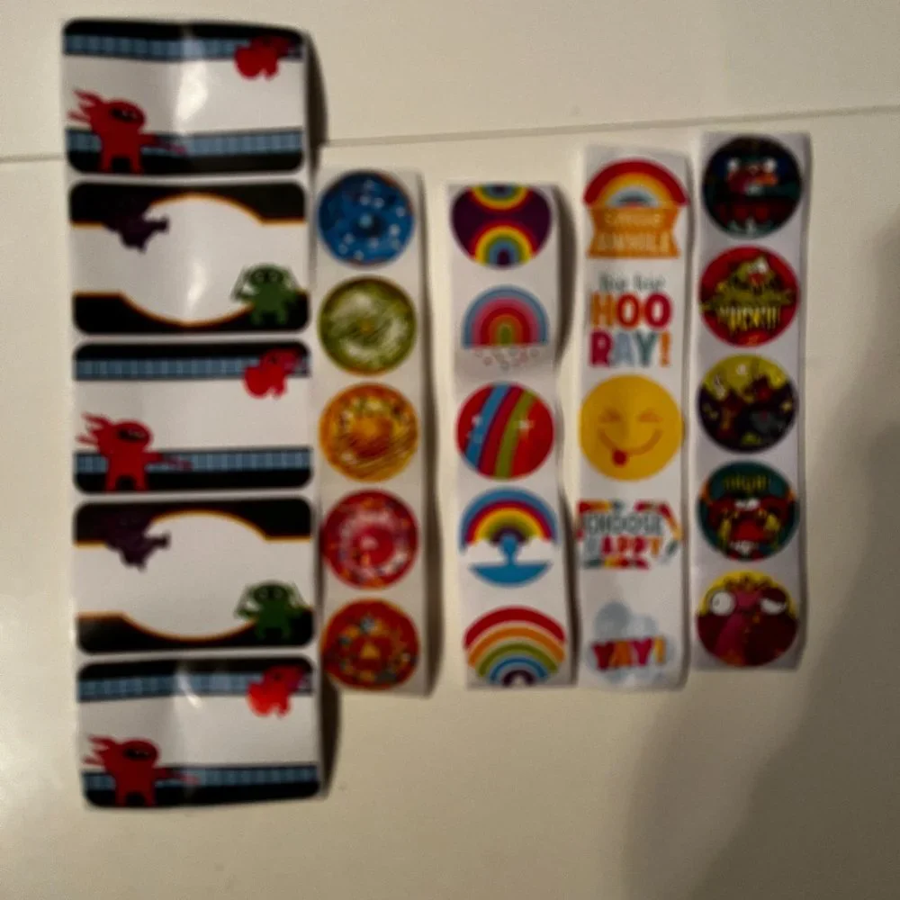 Stickers --‎ An Assortment -- Rainbows, Donuts, Gross and Ninja (p/s/x)
